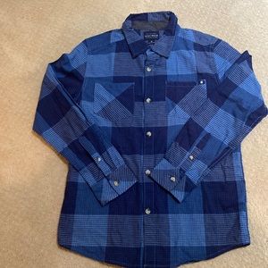 NWT Lucky Brand Blue Plaid Button Down